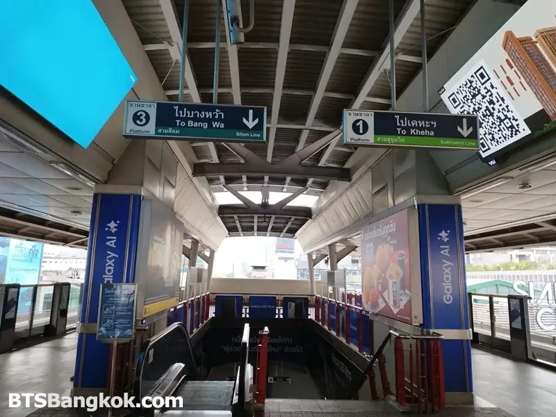 Transferring at Siam BTS Station