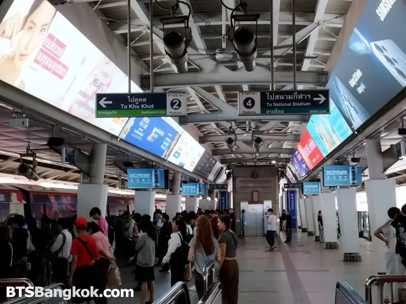 Platforms 2 & 4 at Siam BTS Station